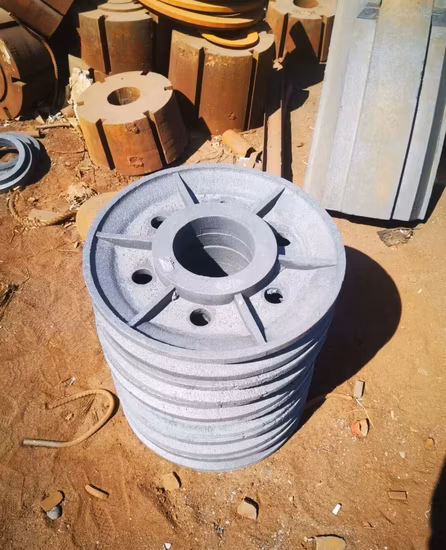 Rueda de polea simple pesada